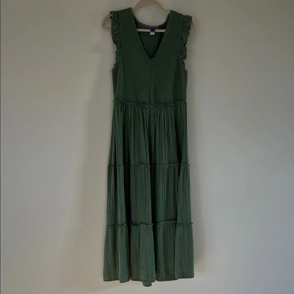 Old Navy Green Midi Dress - Picture 3 of 3